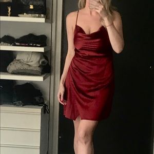 Satin like dress